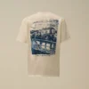 Kompaktes 20/1-Jersey-Hemd mit kurzen Ärmeln und Logo