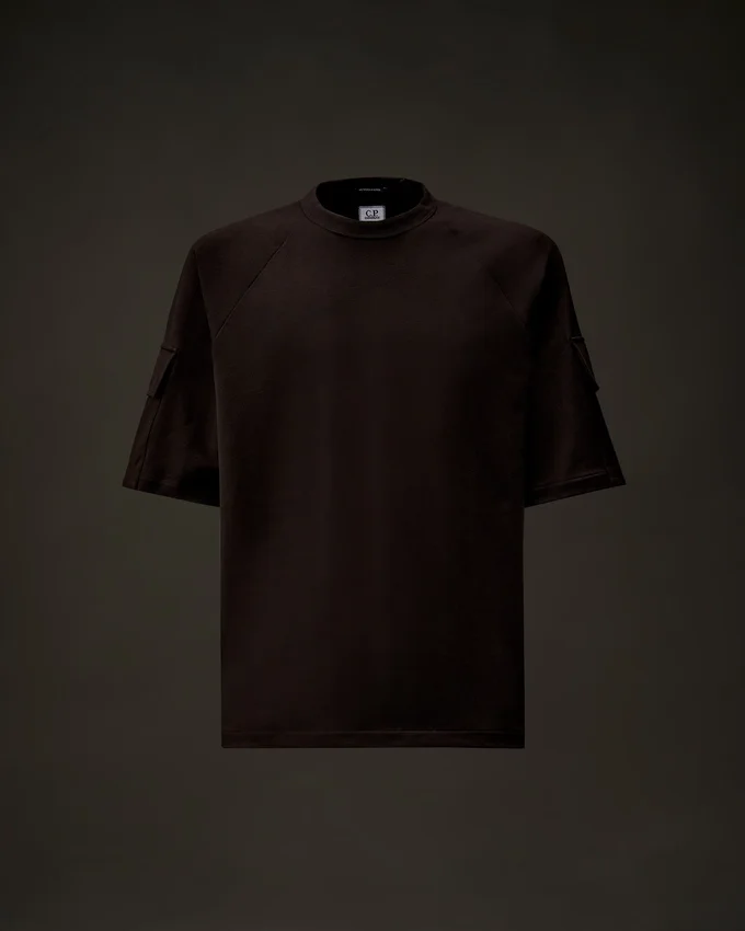 Kurzarm-Sweatshirt aus Stretch-Fleece der Metropolis Series