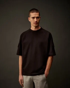 Kurzarm-Sweatshirt aus Stretch-Fleece der Metropolis Series