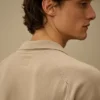 Kurzärmeliger Polo-Pullover aus Baumwollkrepp