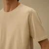 Kurzärmeliger Pullover aus Baumwollkrepp