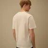 Kurzärmeliges britisches Matrosen-Hemd aus kompaktem 20/1-Jersey