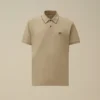 Kurzärmeliges Logo-Polohemd aus Stretch-Piqué