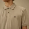 Kurzärmeliges Logo-Polohemd aus Stretch-Piqué