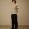 Kurzärmeliges Logo-Polohemd aus Stretch-Piqué