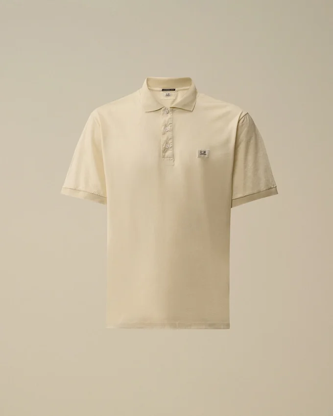Kurzärmeliges Polohemd aus 70/2 merzerisiertem Jersey Gasato