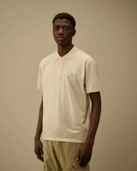 Kurzärmeliges Polohemd aus 70/2 merzerisiertem Jersey Gasato