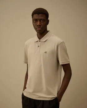 Kurzärmeliges Polohemd aus Stretch-Piqué
