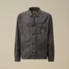 Langärmliges Chambray-Hemd mit Reißverschluss