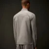 Langärmliges Hemd mit Knopfleiste aus Gabardine der Metropolis Series