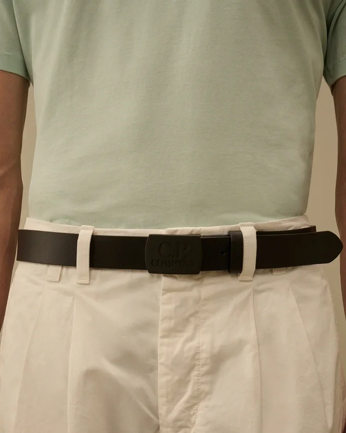 Leder-Logo-Gürtel