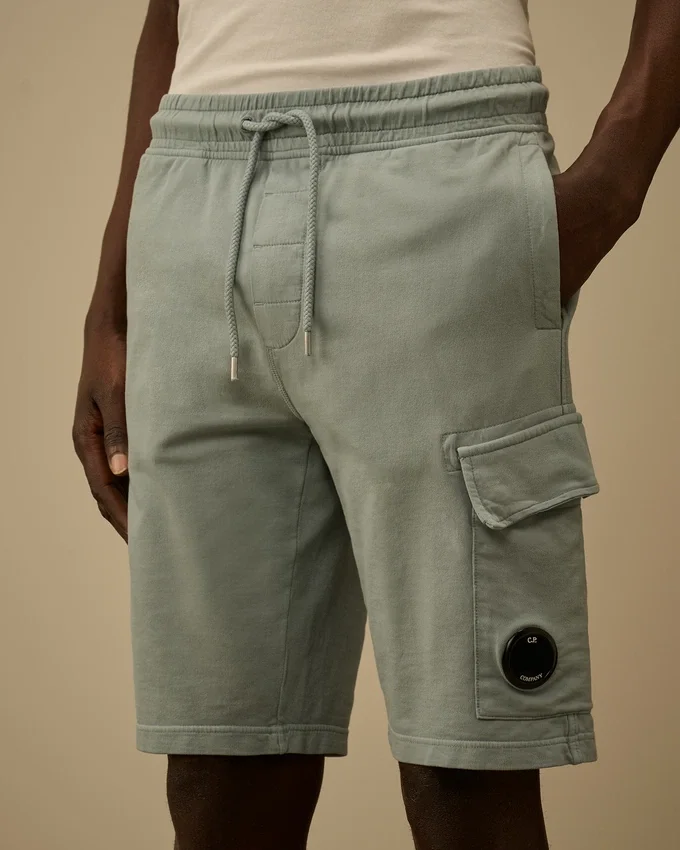 Leichte Fleece-Cargo-Lens-Sweatshorts