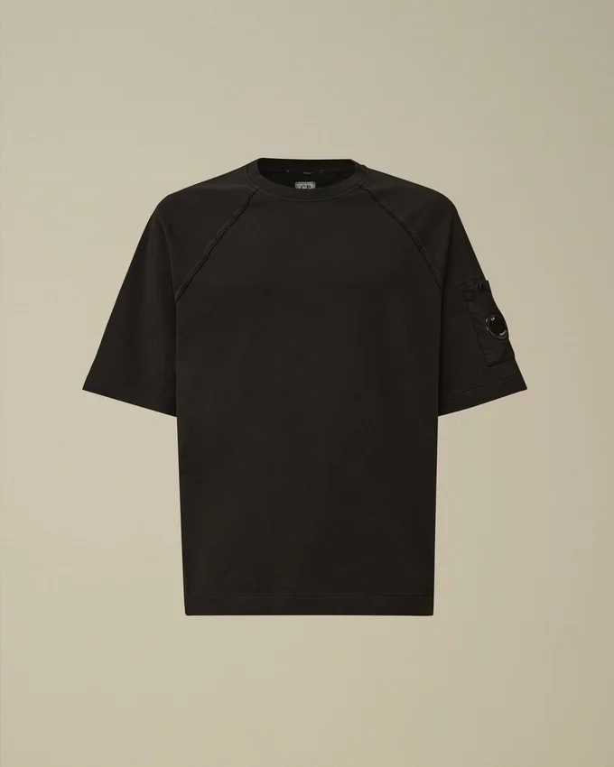 Leichtes Kurzarm-Sweatshirt aus Fleece