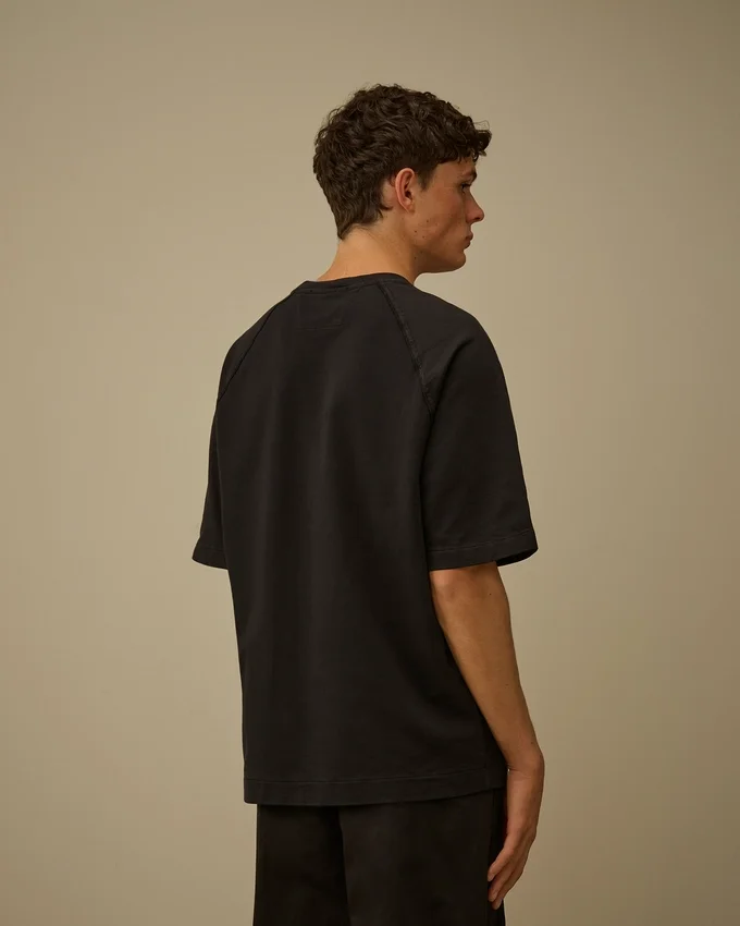 Leichtes Kurzarm-Sweatshirt aus Fleece