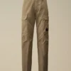Lockere Cargohose aus Baumwollgabardine
