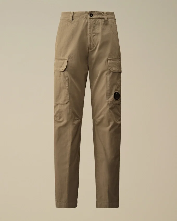 Lockere Cargohose aus Baumwollgabardine