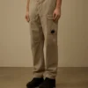 Lockere Cargohose aus Baumwollgabardine