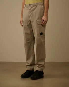 Lockere Cargohose aus Baumwollgabardine