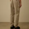 Lockere Cargohose aus Baumwollgabardine