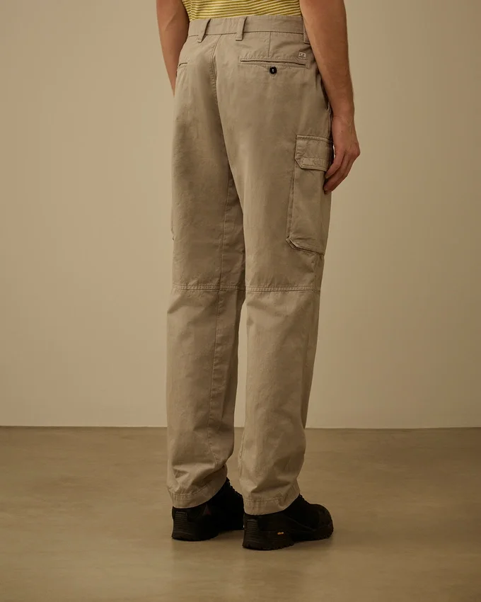 Lockere Cargohose aus Baumwollgabardine