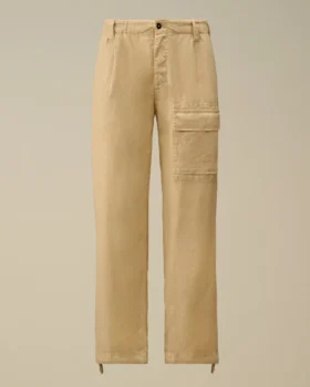 Lockere Cargohose aus Leinen