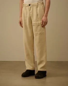 Lockere Cargohose aus Leinen