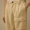 Lockere Cargohose aus Leinen