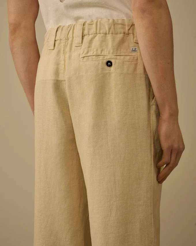 Lockere Cargohose aus Leinen