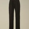 Lockere Hose aus Baumwollgabardine