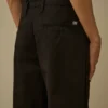 Lockere Hose aus Baumwollgabardine