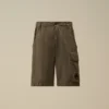 Lose Cargo-Shorts aus Baumwoll-Ripstop mit Linsen