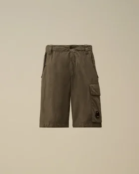 Lose Cargo-Shorts aus Baumwoll-Ripstop mit Linsen