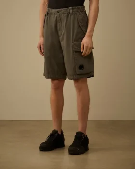 Lose Cargo-Shorts aus Baumwoll-Ripstop mit Linsen