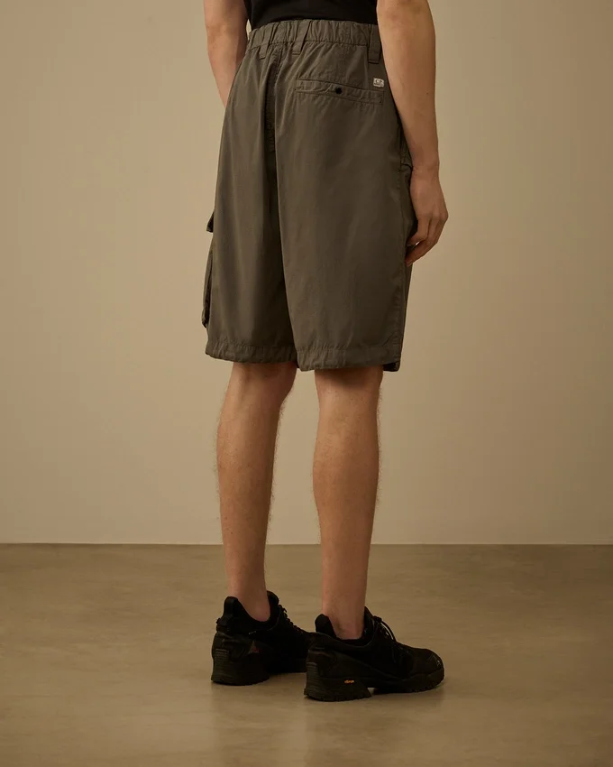 Lose Cargo-Shorts aus Baumwoll-Ripstop mit Linsen