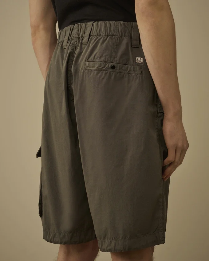 Lose Cargo-Shorts aus Baumwoll-Ripstop mit Linsen