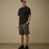 Lose Cargo-Shorts aus Baumwoll-Ripstop mit Linsen