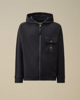 Malfilè Fleece-Kapuzen-Sweatshirt mit Reißverschluss
