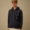 Malfilè Fleece-Kapuzen-Sweatshirt mit Reißverschluss
