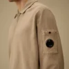 Malfilè-Fleece-Sweatshirt mit halbem Reißverschluss und Linsenmotiv