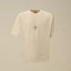 Malfilè Fleece-Sweatshirt mit kurzen Ärmeln
