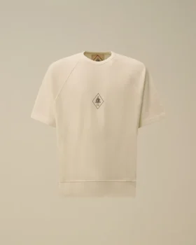 Malfilè Fleece-Sweatshirt mit kurzen Ärmeln
