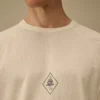 Malfilè Fleece-Sweatshirt mit kurzen Ärmeln