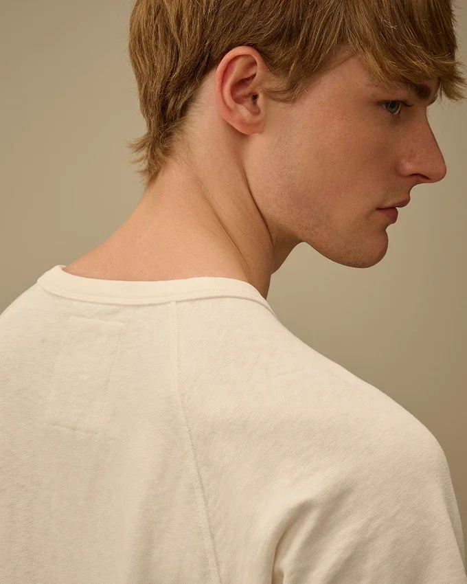 Malfilè Fleece-Sweatshirt mit kurzen Ärmeln