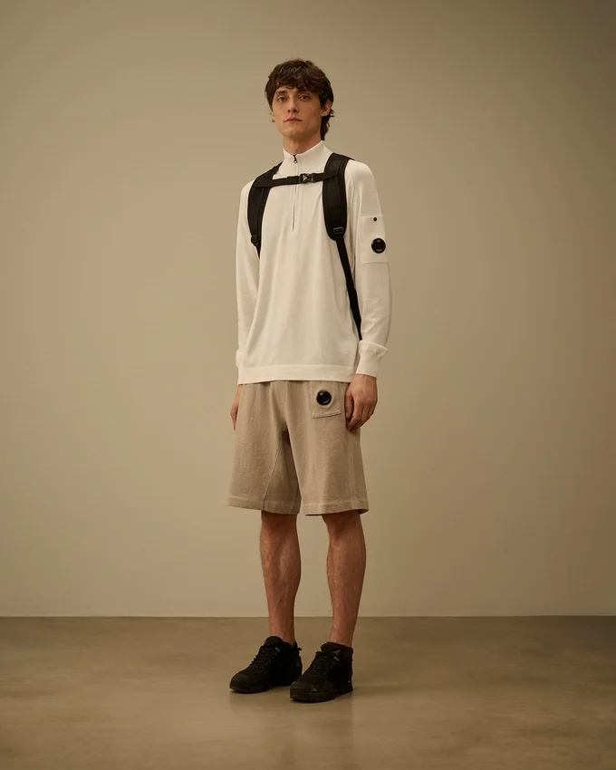 Malfilè Fleece-Sweatshorts mit Lens