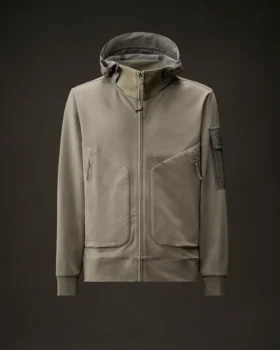 Metropolis Series: Kapuzen-Sweatshirt aus Stretch-Fleece