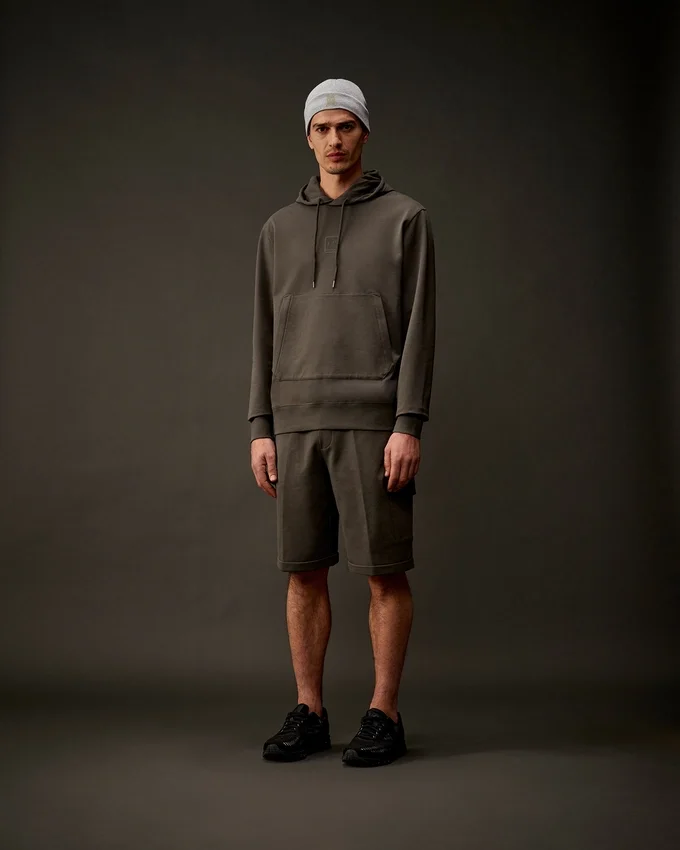 Metropolis Series Kapuzenpullover aus Stretch-Fleece