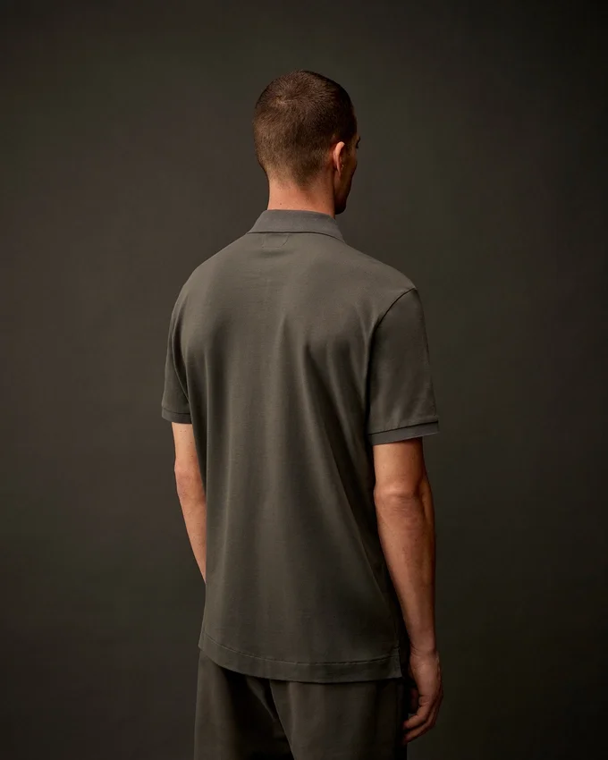Metropolis Series: Kurzarm-Polo aus Stretch-Piqué