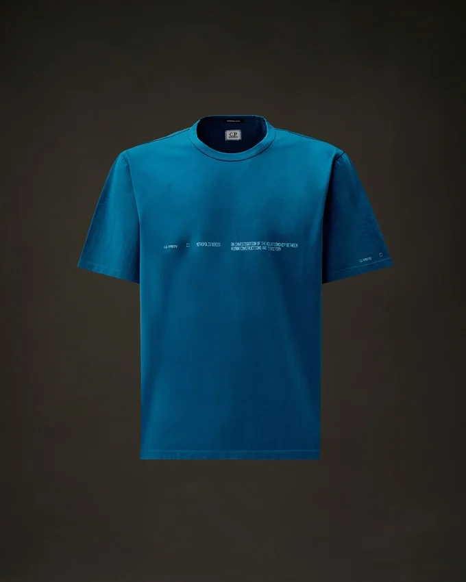 Metropolis Series: Kurzarm-T-Shirt aus merzerisiertem Jersey