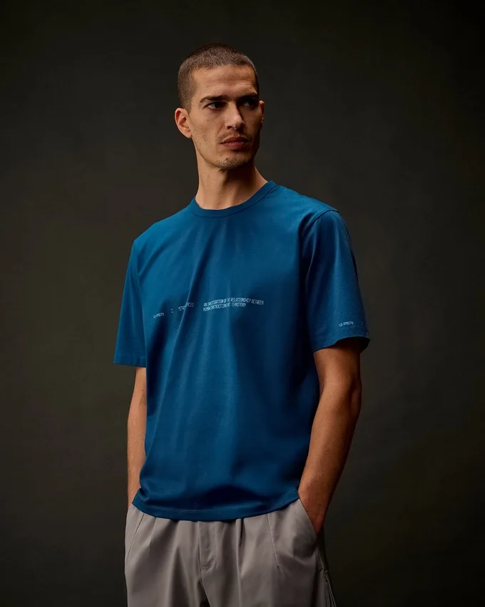Metropolis Series: Kurzarm-T-Shirt aus merzerisiertem Jersey