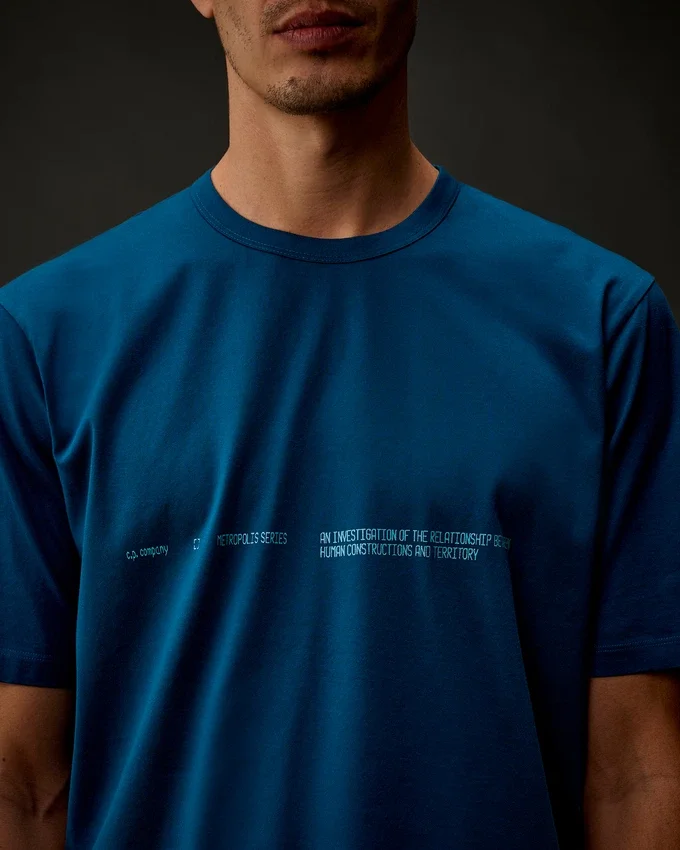 Metropolis Series: Kurzarm-T-Shirt aus merzerisiertem Jersey